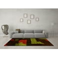 thumbnail image 3 of Ahgly Company Indoor Rectangle Oriental Yellow Modern Area Rugs, 7' x 10', 3 of 4