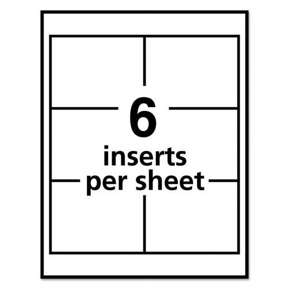 Name Badge Insert Refills, Horizontal/vertical, 3 X 4, White, 300/box | Bundle of 2 Boxes