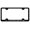 Black, variant on Chevy Corvette C5 Laser Etched Logo Wide Body License Plate Frame (Chrome)