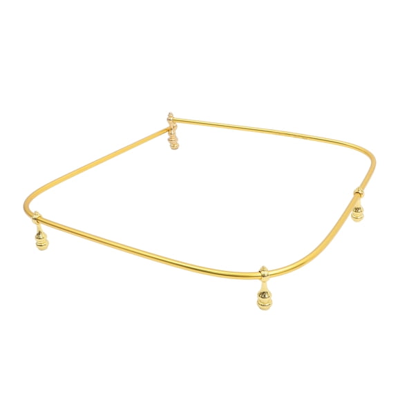 LOLIPPYY Durable Aluminum Wine Shelf Guardrail Golden Color with Unique Gourd Design