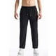 thumbnail image 5 of Pantalones largos para hombre, informales, de moda, con cintura elástica, lisos, largos, rectos y elásticos, de poliéster, 5 of 6