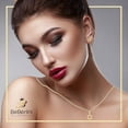 thumbnail image 6 of BEBERLINI David Jewish Star Cubic Zirconia Pendant CZ Stud Earrings 14K Gold Filled Box Chain Necklace Set Fashion Jewelry Women 24", 6 of 8