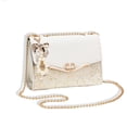 thumbnail image 3 of Mujeres Messenger Bolsa de lentejuelas Moda Single Hombro PU Cadena de cuero Correa Bolso Móvil Teléfono Móvil Flip Bolsos Bolsos Bolsos Blanco Tipo 2 Monstrate AP008901-07, 3 of 7