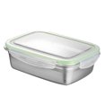 thumbnail image 3 of jojofuny 2Pcs Snack Containers Green Leakproof Lunch Box Stainless Steel for Outdoor Activity, 3 of 8