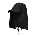 thumbnail image 3 of Gorra para el sol con solapa en el cuello Sunnimix protección solar sombrero de beisbol negro, 3 of 8
