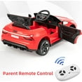 thumbnail image 5 of OLAKIDS 12V Kids Ride On Car, Licensed Audi RS e-tron GT Electric Vehicle with Remote Control, Toddlers Battery Powered Toy with 4 Wheels Suspension, LED Headlight, Music, MP3, USB, TF Port (Red), 5 of 10