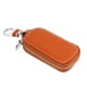thumbnail image 4 of Funda universal de cuero PU para mando a distancia de coche, funda para llavero inteligente (marrón), 4 of 9