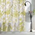 thumbnail image 2 of Watercolor Flower Fabric Shower Curtain Yellow Floral Plant Washable Shower Curtains for Bathroom, Waterproof Bath Curtain with Hooks Home Decor 36x72in, 2 of 8