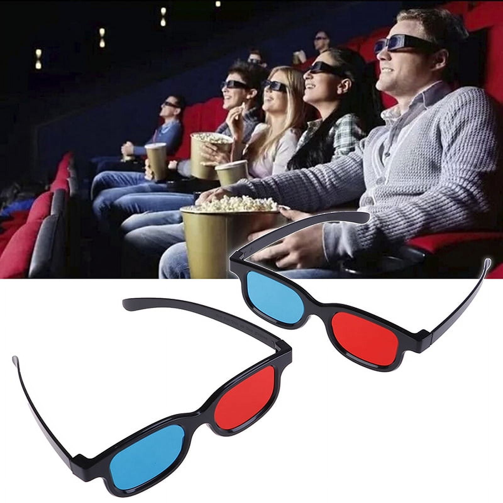 Universal red blue 3d glasses for dimensional anaglyph movie game - image 2 of 9