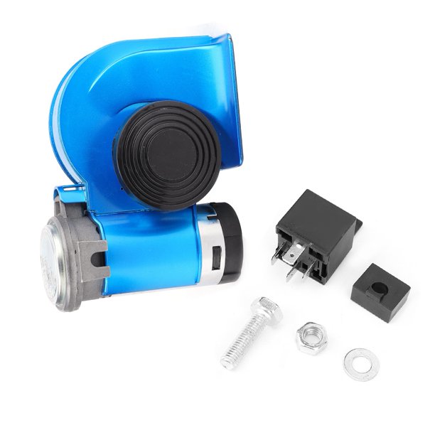 Feoflen Horn,12V Snail Compact Super Loud Air Horn DualTone Trumpet