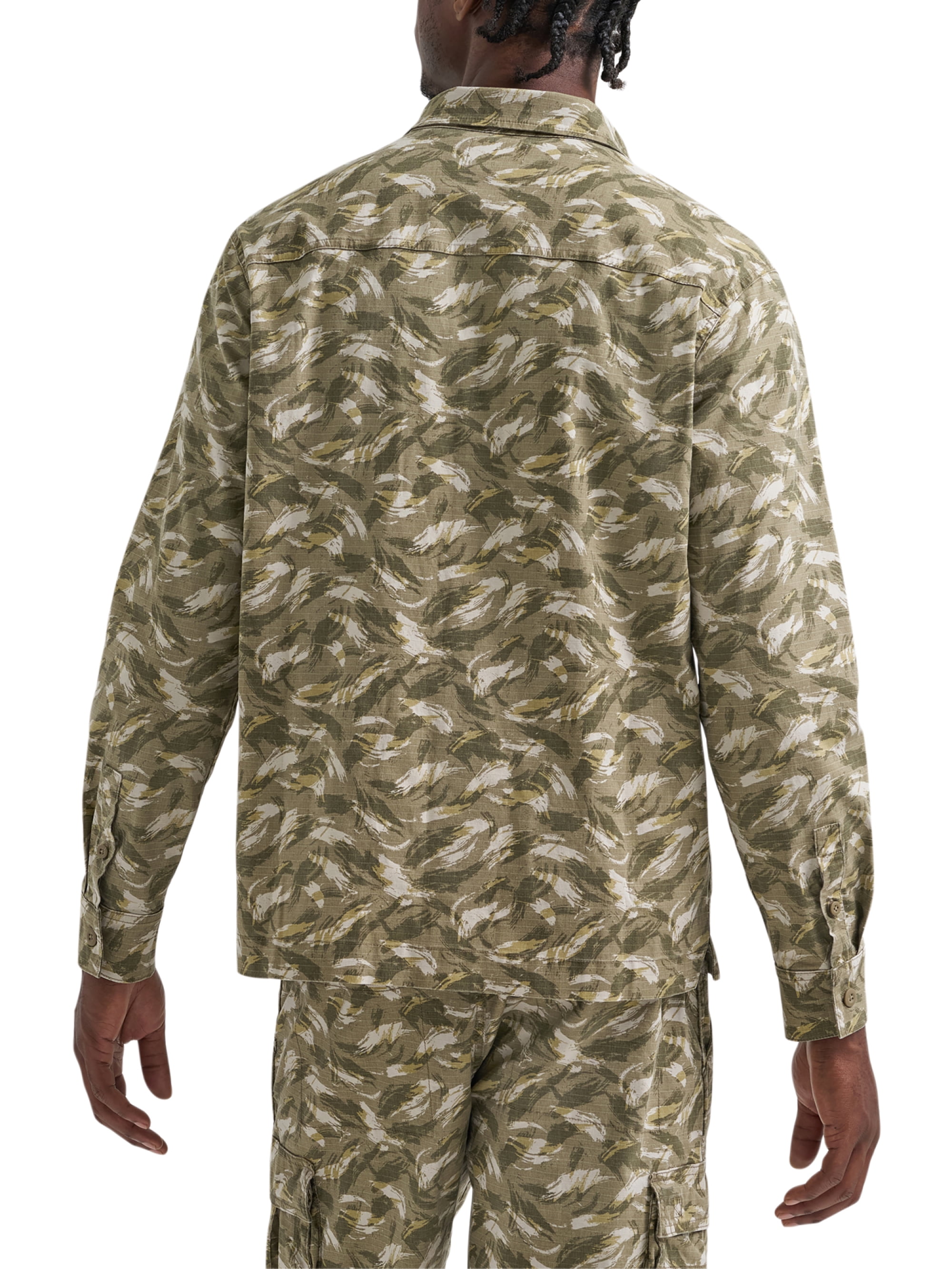 Wrangler® Men's Utility Streetwear Long Sleeve Shirt, Sizes S- 3XL