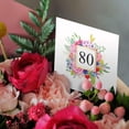 thumbnail image 3 of 3drose, Floral Number 80 Celebrating 80 Years Old 80th Birthday or Anniversary, 12 Greeting Cards with Envelopes, 3 of 7