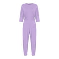 thumbnail image 4 of Aislor Women Care Dementia Clothing Alzheimers Anti-Strip Jumpsuit Nursing Nightwear with Zipper at Back and Leg Lavender M, 4 of 7