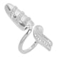 thumbnail image 5 of Anillo para Uñas Sincero con Diamantes de Imitación para Mujeres y Niñas Plata, 5 of 9
