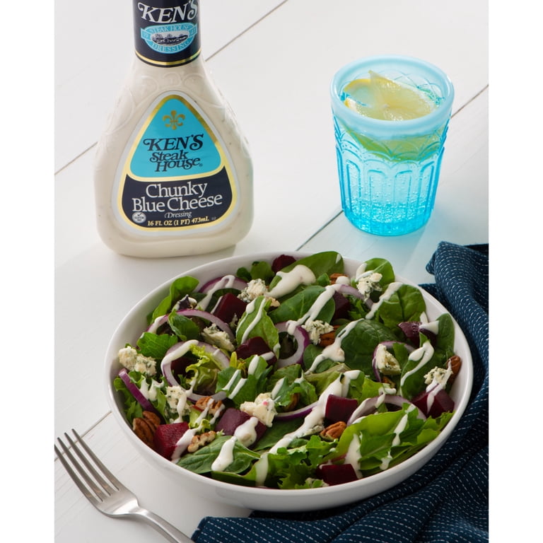 Ken's Steak House Fresh Salad Dressing: Chunky Blue Cheese, 16 fl oz -  Walmart.com