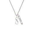 thumbnail image 2 of Delight Jewelry Silvertone John 3:16 Infinity Sign Silvertone Believe Faith Prayer Hope Bar Charm Necklace, 23", 2 of 4