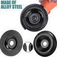 thumbnail image 4 of 2 Pack Wood Grinding Wheel for Angle Grinder 125mm Wooden Carvings Wood Milling Cutter of the Milli, 4 of 4