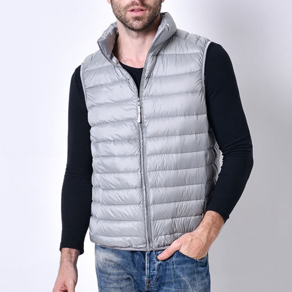 mens cropped puffer vest