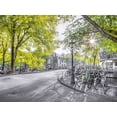 thumbnail image 2 of Frank, Assaf 18x15 White Modern Wood Framed Museum Art Print Titled - Amsterdam city street, 2 of 4