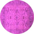 thumbnail image 1 of Ahgly Company Indoor Round Oriental Pink Industrial Area Rugs, 4' Round, 1 of 4