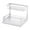 White, variant on Under Sink Organizer,Cabinet Storage Rack,Pull Out Shelf,L Shaped 2 Tier Metal Under Sink Organizer with Sliding Drawer,Punch Free Slide Out Storage Rack for Kitchen Bathroom Cabinet,Black