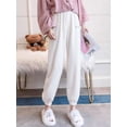 thumbnail image 4 of LAVA Women's Plush Pajama Pants Fuzzy Warm Lounge Pants Fleece Soft PJ Pants Jogger Trousers White, 4 of 8