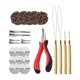 thumbnail image 1 of Kit de herramientas de extensión de cabello profesional, 500 anillos de cuentas de silicona, dispositivo de estilismo portátil, suministros de salón Color 3, 1 of 10