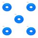 thumbnail image 1 of Methold Pet Chew Toy Training Squeak Ring Ball TPR Molar Sound Juego Interactivo Juguete, Azul, S azul S 5piezas, 1 of 6