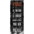thumbnail image 3 of OnRei 12x24 Black Modern Framed Museum Art Print Titled - Paris B3, 3 of 5