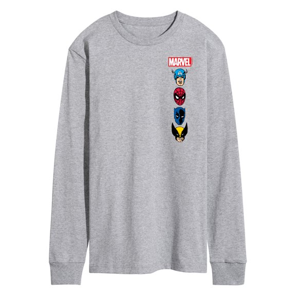 Marvel - Logos - Men's Long Sleeve Graphic T-Shirt