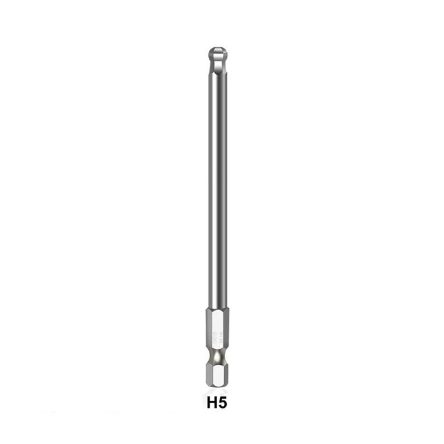 1 Pce Embout Boule Hexagonal pour Tournevis, Embout Métrique Hexagonal 100Mm, Tête de Commande Magnétique, Outils de Détorsion