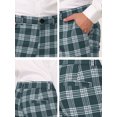 thumbnail image 6 of INSPIRE CHIC Men's Plaid Pants Casual Slim Fit Flat Front Check Dress Trousers 32 Green, 6 of 7