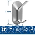 thumbnail image 4 of Ganchos adhesivos para toallas de alta resistencia, se pegan en el soporte para toallas, perchas de pared, ganchos adhesivos impermeables de acero inoxidable para colgar en el baño, cocina,, 4 of 5