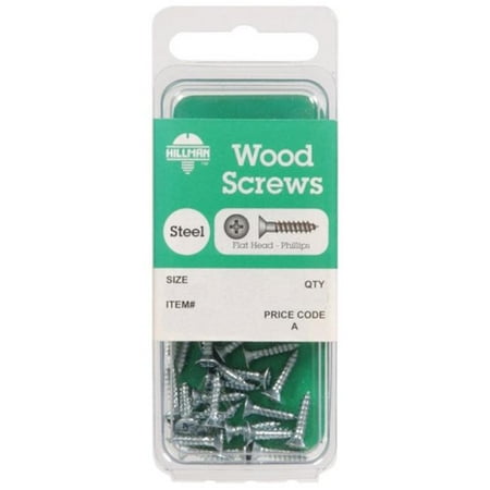 

Hillman Wood Screws No. 10 X 2-1/2 Phillips Flat Head Pack of 10