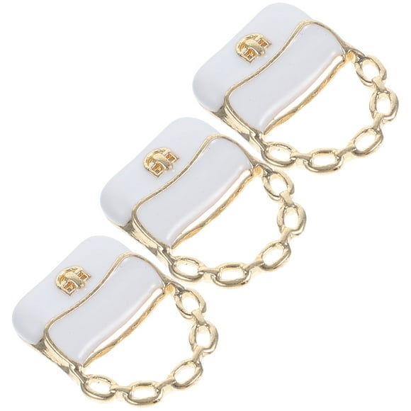 CTIRCHIU 3Pcs Miniature Handbag for Model Display White in Mini House Accessories