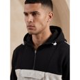 thumbnail image 5 of Men Colorblock Quarter Zip Heavy Pullover Hoodie & Jogger Set, 5 of 8