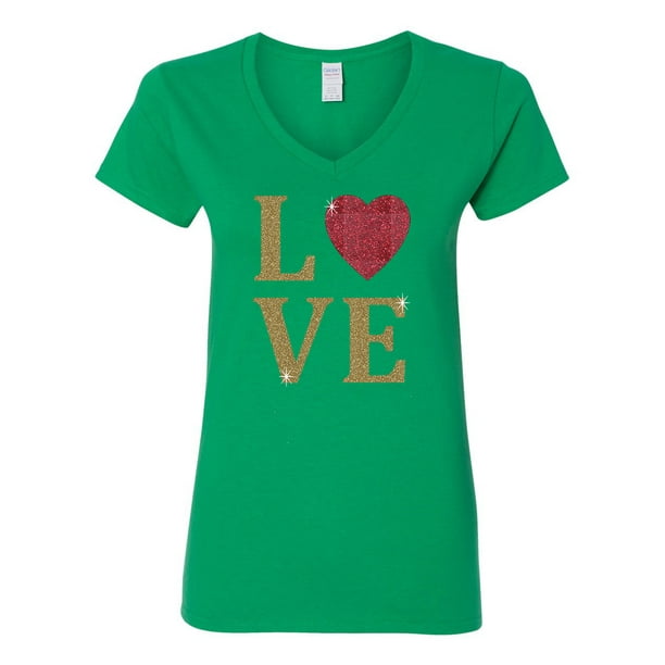 Custom Apparel R Us Love Heart Gold Glitter Womens V Neck Walmart Com Walmart Com Custom Apparel R Us Love Heart Gold Glitter Womens V Neck Walmart Com Walmart Com