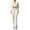 White, variant on KHONTS Women 3 Piece Workout Sets High Waist Seamless Leggings Crop Tops Jacket Gym Yoga Outfit Stretchy Sports Bra Set White XL
