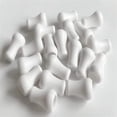thumbnail image 4 of ZPAQI 15Pcs White Plastic Cord Tassel Window Blind Knobs Hanging Ball Small Pendants Drops Pull End for Shade Curtain Craft, 4 of 7