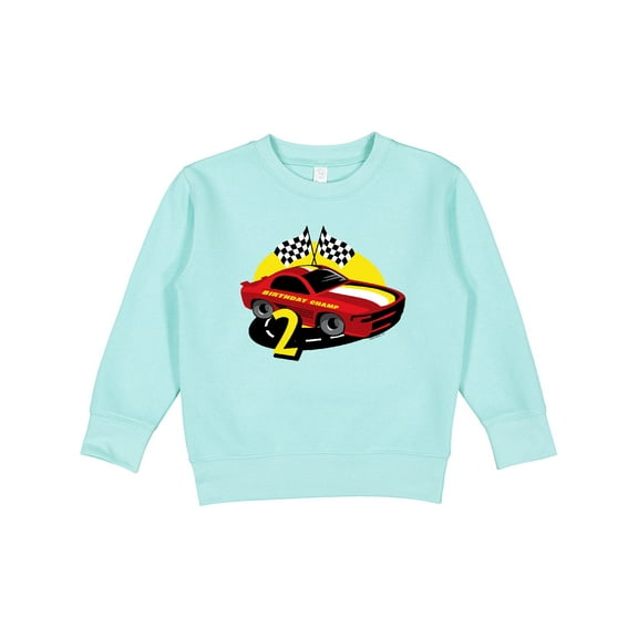 Inktastic Race Car 2nd Birthday Toddler Sweatshirt