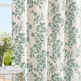 thumbnail image 3 of Alishomtll Floral Curtains for Living Room Farmhouse Country Linen Curtains Light Filtering Window Drapes,Sage Green ,52"x84", 2 Panels, 3 of 11