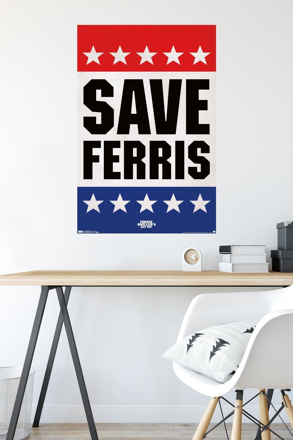 Ferris Bueller's Day Off - Save Ferris Wall Poster, 22.375" x 34"