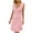 Pink, variant on Summer Dresses for Women 2025 Trendy Plus Size High Waist Ruffle Hem Solid Tank Dress Sleeveless U Neck Pleated Dress for Teen Girls Knee-Length Stretchy Staying at Home Dress Multi-Color