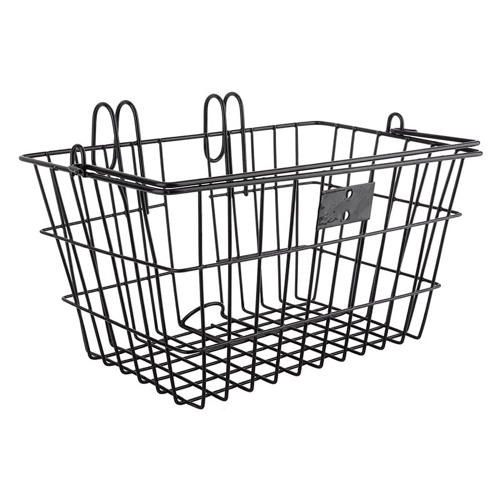 Sunlite Lift-Off Front Basket Black Steel 14.5x8.5x7`