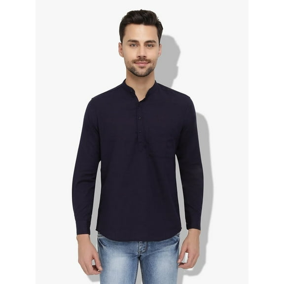 nick&jess Mens Slim Fit Cotton Stretch Henley