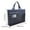 Dark Blue, variant on Beautynvta Extra Large Transparent Mesh Art Storage Bag, Zippered Craft Organizer for Supplies or Toys, Portable Storage Bag with Handles, Khaki