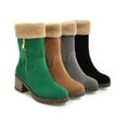 thumbnail image 6 of Women's Winter Boots, Ankle Boots with Chunky Heel for Warm & Comfortable Snow Outdoor Wear, 6 of 9