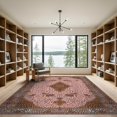 thumbnail image 2 of ODIKA Pink Leopard Cheetah Print Spotted Centered Motif Zebra Decoration for Great Room, Indoor Open Concept, Large Living Low Profile Flatwoven, 2 of 7