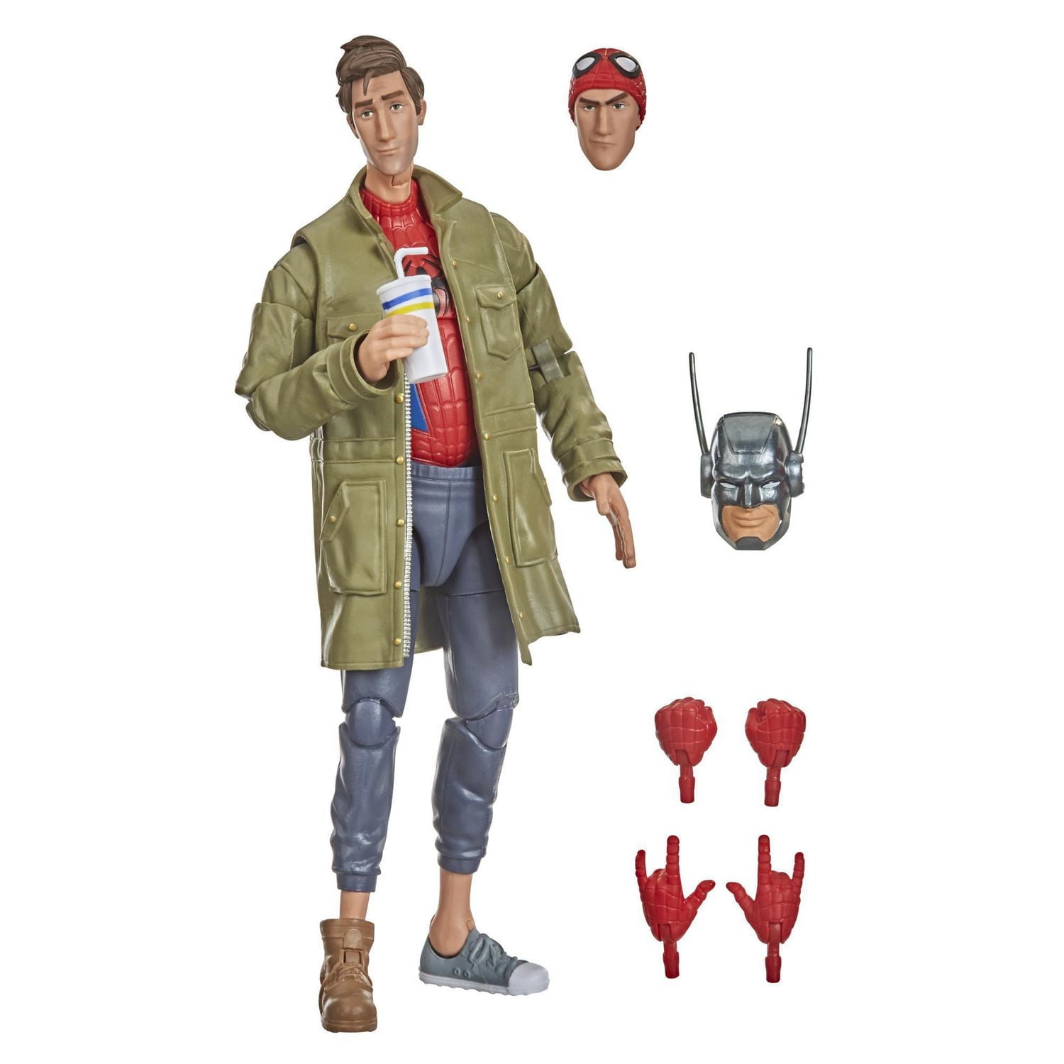 Hasbro Marvel Legends Series Spider-Man: Into the Spider-Verse Peter B. Parker 6-inch Collectible Action Figure Toy For Kids Age 4 And Up