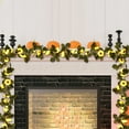thumbnail image 6 of Fall Decor Fall Leaf Garland with Lights 5 Ft Artificial Hanging Vine Decor for Autumn Thanksgiving Decorations Indoor Outdoor Mantle Fireplace Wedding Party(B), 6 of 9